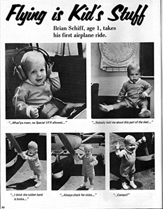 Barry's son Brian in the April, 1969 edition of Plane and Pilot