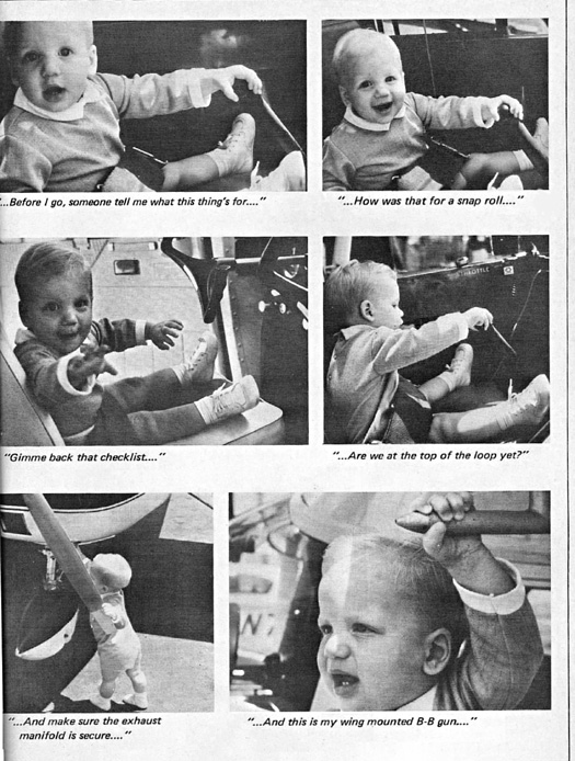 Barry's son Brian in the April, 1969 edition of Plane and Pilot