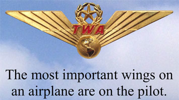 The most important wings on an airplane are on the pilot
